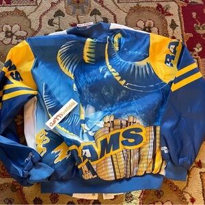 White and Blue Rams Jacket